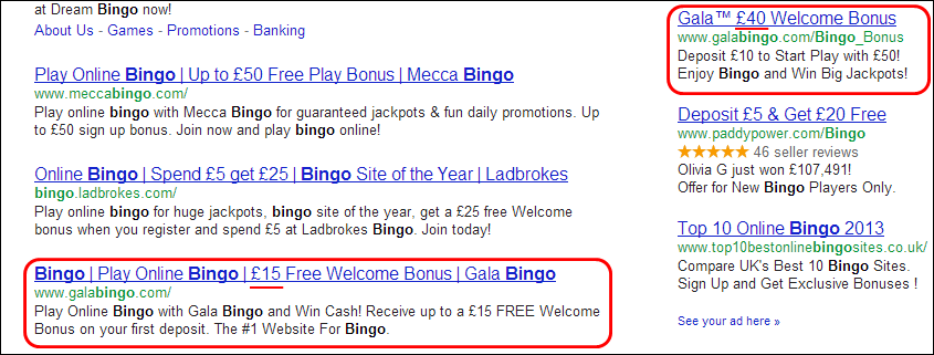Search Results for 'bingo'