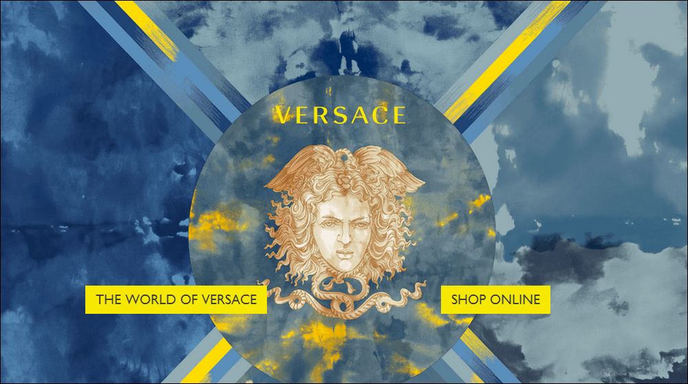 Splash screen of Versace