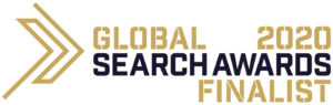The 2020 Global Search Awards Finalist logo.