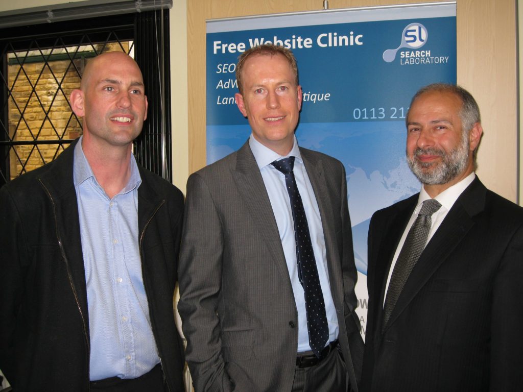 (l to r) Clive Sandle, Simon on the Streets, Ian Harris, Search Laboratory & Fabian Hamilton MP