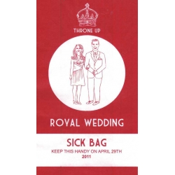Royal Wedding Sick Bag Royal Wedding Products - The Sick Bag