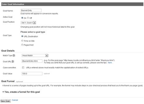 Google Analytics Goals Setup