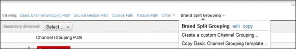 Create a custom channel grouping