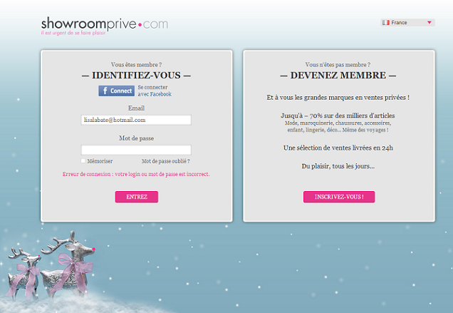 screenshot of showroomprivie.com