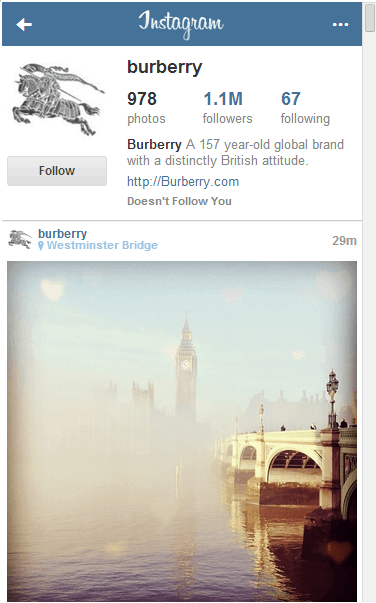 Burberry London Bridge