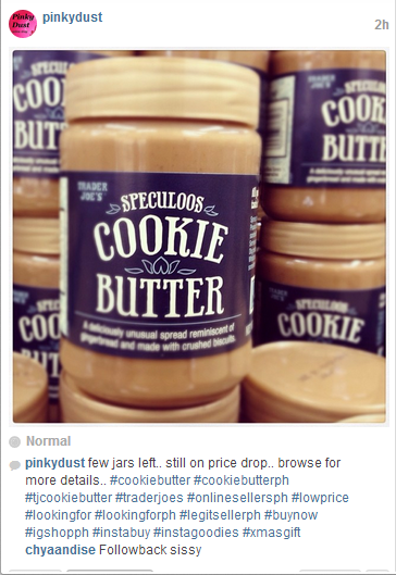 Pinkydust cookie butter