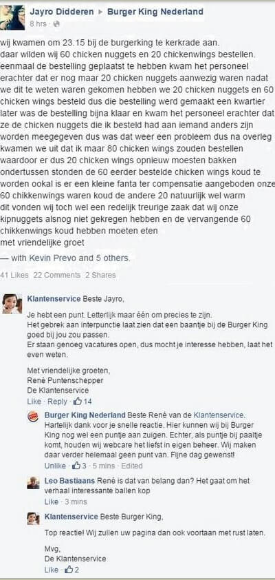 Facebook customer service fakery a Dutch market case study