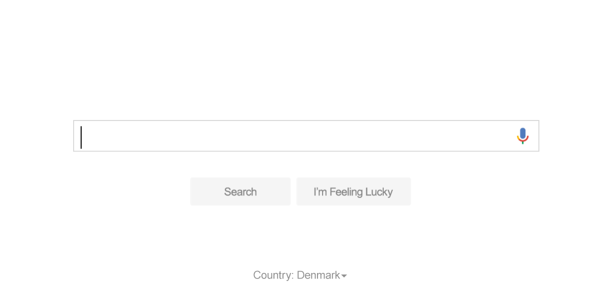 Denmark search term for the UK