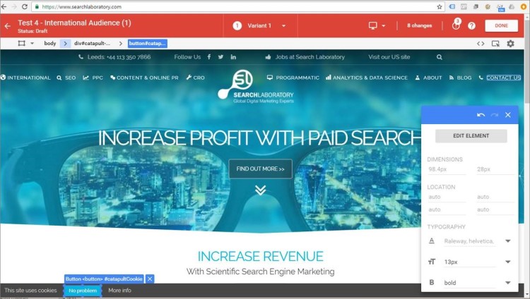 optimize-360-on-search-laboratory-website