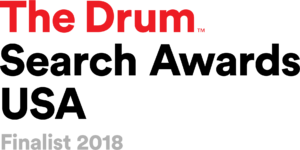 The Drum Search Awards USA Finalist 2018 logo.