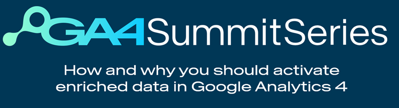 The header image for the GA4 Summit Series created by Search Laboratory digital marketing agency.