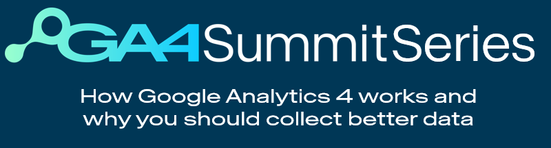 The header graphic for the Search Laboratory digital marketing agency GA4 Summit Series.