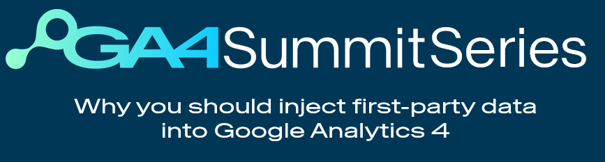 The title header for the GA4 Summit Series hosted by Search Laboratory digital marketing agency.
